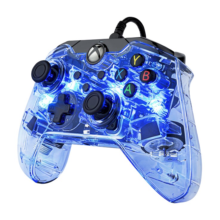 PDP Afterglow Black, Blue, Transparent USB Gamepad Analogue / Digital Xbox One, Xbox Series S, Xbox Series X