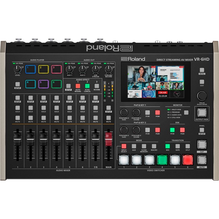 Roland VR-6HD audio mixer 28 channels Black