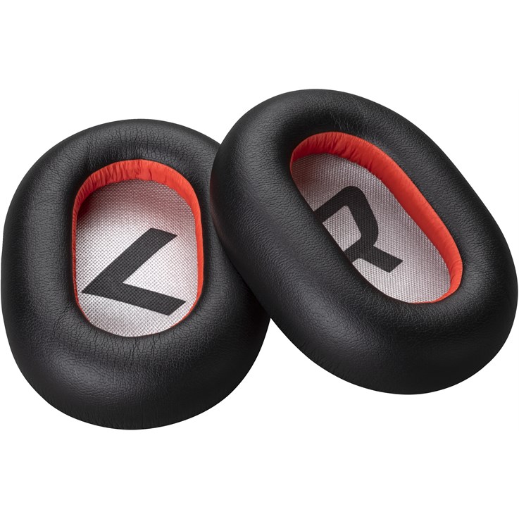 POLY Voyager 8200 Black Leatherette Ear Cushions (2 Pieces)