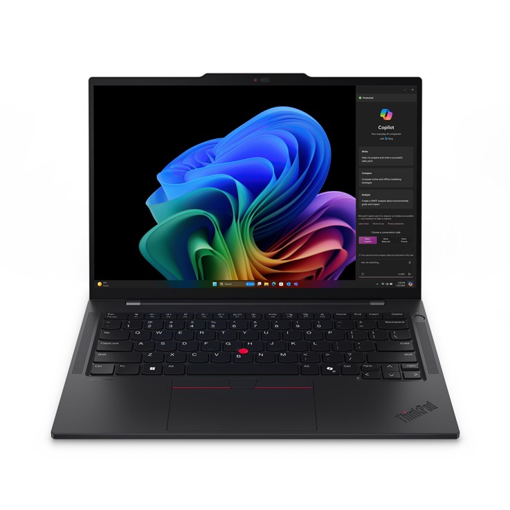 Lenovo ThinkPad T14s Gen 6 (Snapdragon) Qualcomm Snapdragon X1E-78-100 Laptop 35.6 cm (14") WUXGA 32 GB LPDDR5x-SDRAM 1 TB SSD Wi-Fi 7 (802.11be) Windows 11 Pro Black