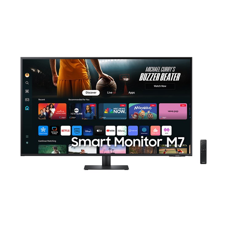 Samsung 43" M70D UHD Smart Monitor with Speakers and a Remote