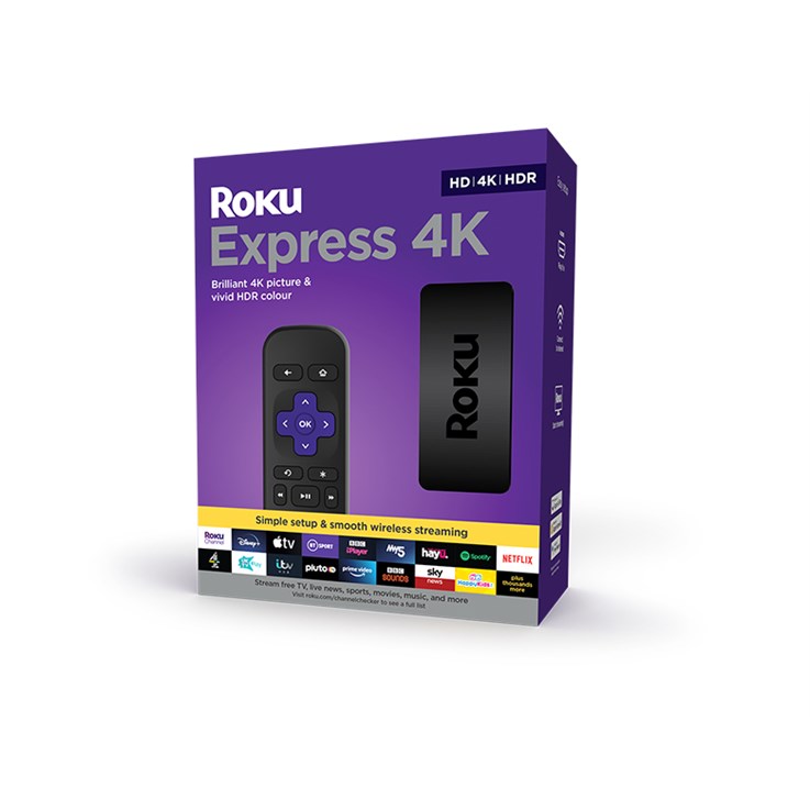 Roku Express 4K HDMI 4K Ultra HD Black