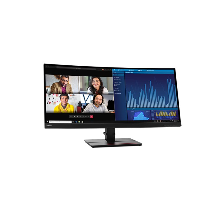 Lenovo ThinkVision P34w-20 LED display 86.7 cm (34.1") 3440 x 1440 pixels Wide Quad HD Black