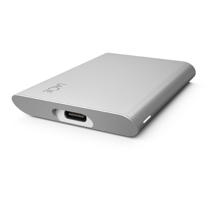 LaCie STKS1000400 external solid state drive Thunderbolt technology 1 TB USB Type-C 3.2 Gen 2 (3.1 Gen 2) Silver