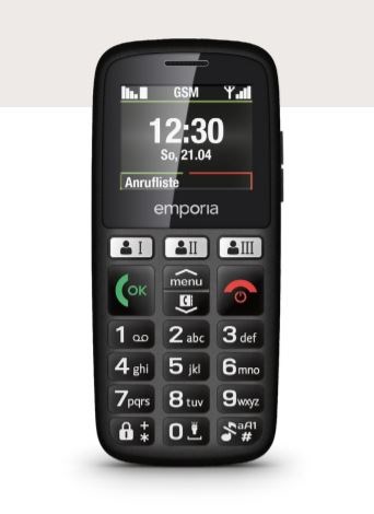 Emporia HAPPY 70 g Black Entry-level phone