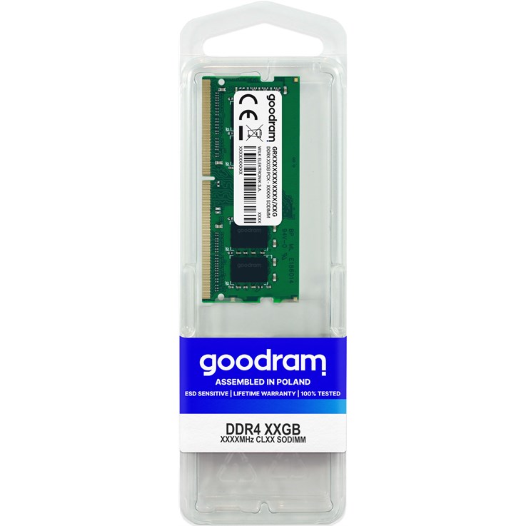 Goodram GR2666S464L19S/8G memory module 8 GB 1 x 8 GB DDR4 2666 MHz