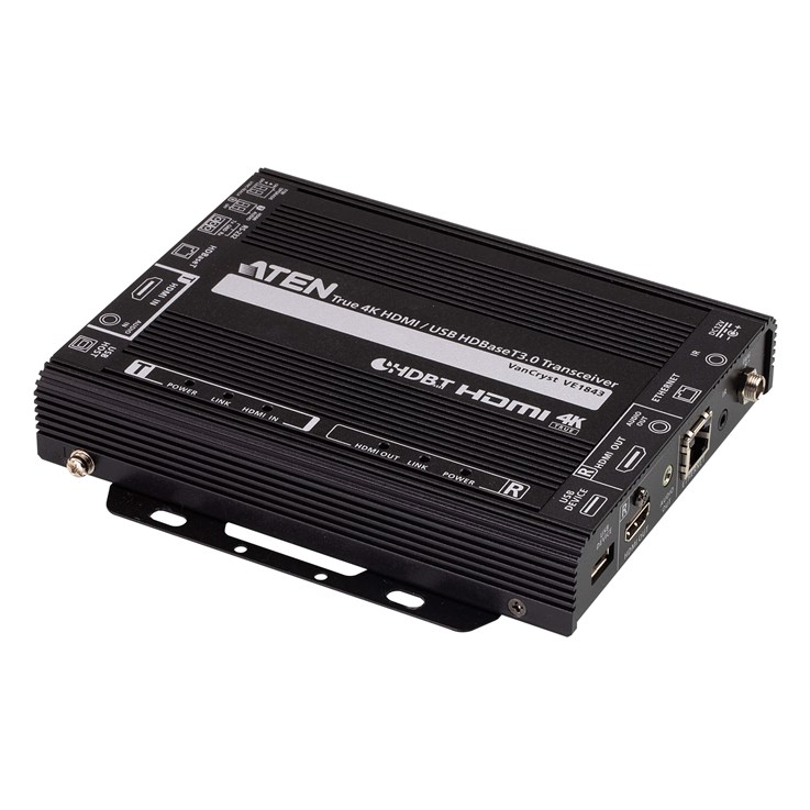 ATEN VE1843 AV extender AV transmitter & receiver Black