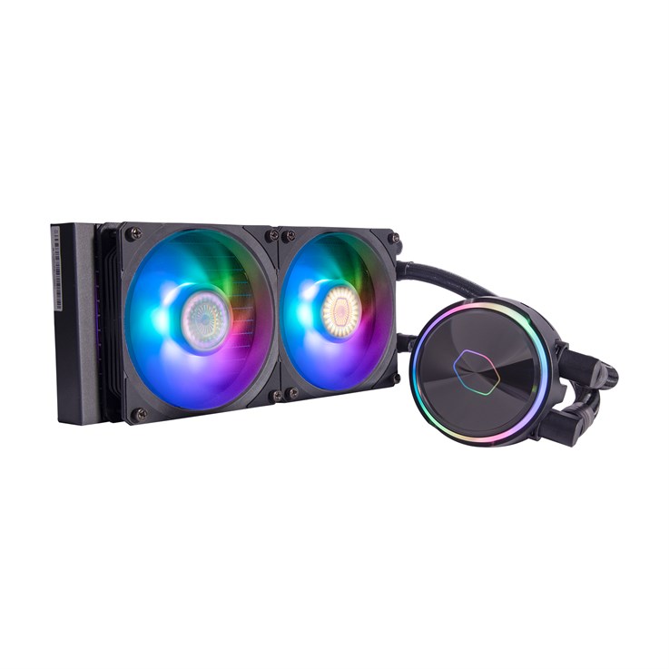 Cooler Master MasterLiquid PL240 Flux Processor Liquid cooling kit 12 cm Black