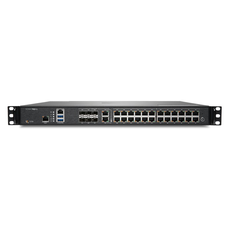 SonicWall NSA 5700 hardware firewall 1U 28 Gbit/s