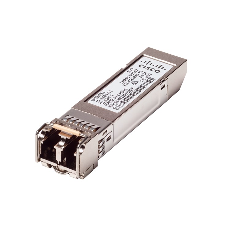 Cisco MGBSX1 SFP Transceiver | Gigabit Ethernet (GbE) 1000BASE-SX Mini-GBIC (MGBSX1)