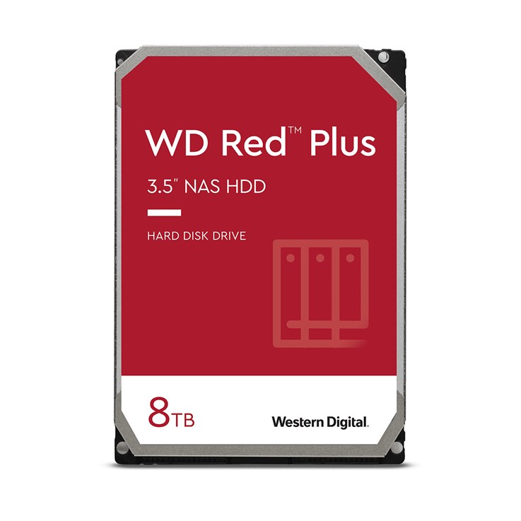 Western Digital Red Plus internal hard drive 8 TB 5640 RPM 256 MB 3.5" Serial ATA III