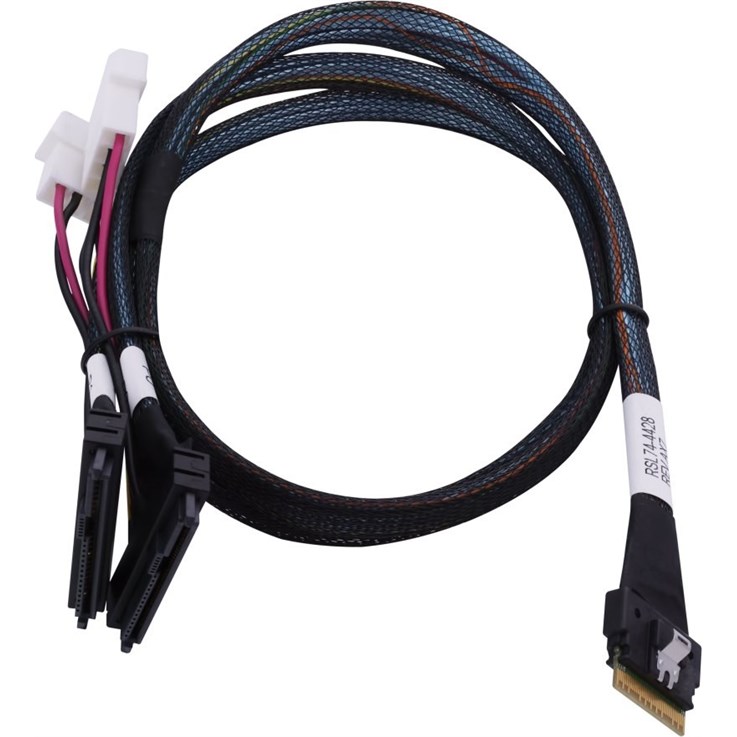 Microchip Technology 2305500-R Serial Attached SCSI (SAS) cable 0.8 m Black, Multicolour