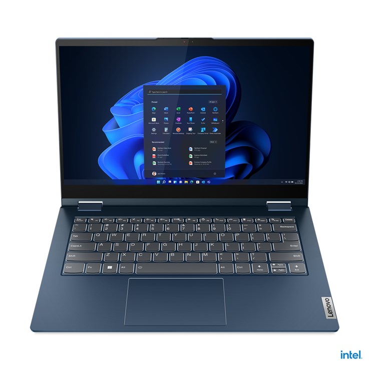 Lenovo ThinkBook 14s Yoga G2 IAP Intel® Core™ i5 i5-1235U Hybrid (2-in-1) 35.6 cm (14") Touchscreen Full HD 8 GB DDR4-SDRAM 256 GB SSD Wi-Fi 6 (802.11ax) Windows 11 Pro Blue