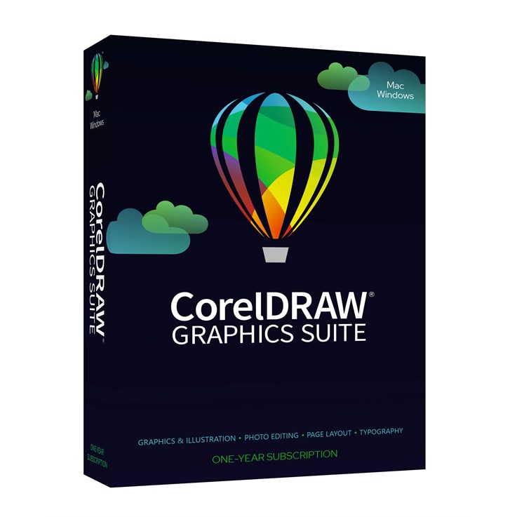 Corel CorelDRAW Graphics Suite Graphic editor 1 license(s) 1 year(s)