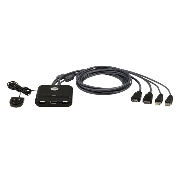 ATEN CS22HF KVM switch Black