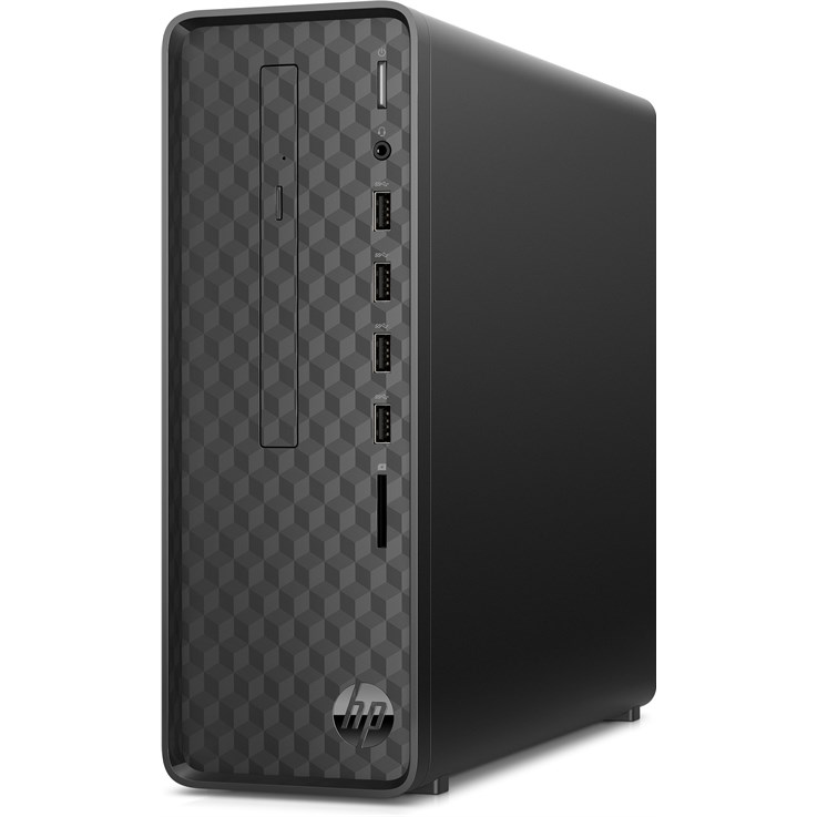 HP Slim Desktop S01-aF2000na Intel® Pentium® J5040 4 GB DDR4-SDRAM 128 GB SSD Windows 11 Home Mini Tower PC Black