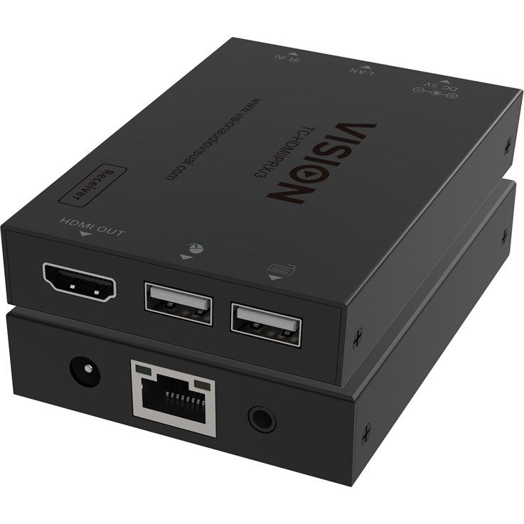 Vision HDMI-over-IP Transmitter AV transmitter Black