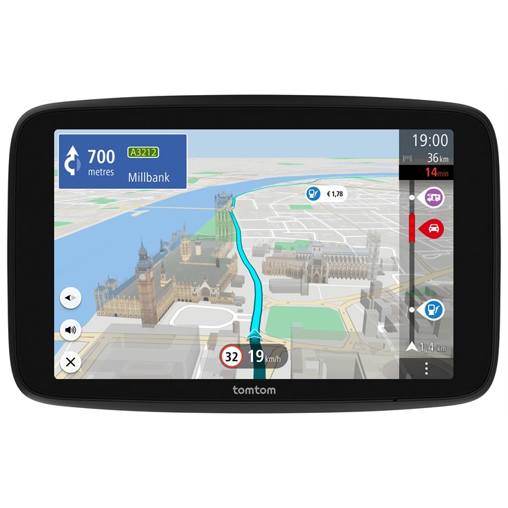 TomTom GO Camper Max navigator Fixed 17.8 cm (7") Touchscreen 400 g Black