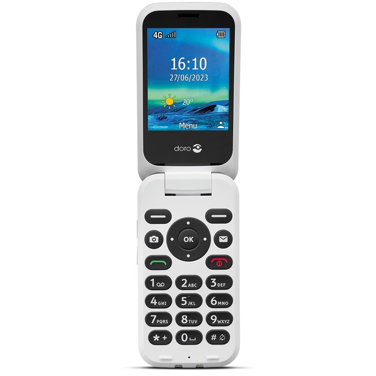 Doro 6820 7.11 cm (2.8") 117 g Black, White Feature phone