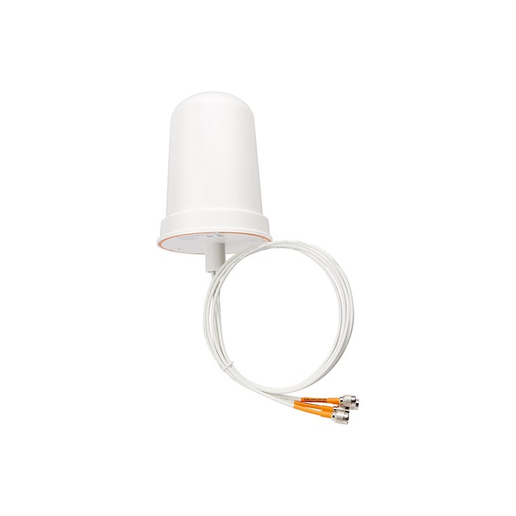 Cisco Aironet Dual-Band Omnidirectional Wi-Fi Antenna, 4 dBi (2.4 GHz)/4 dBi (5 GHz), 4 Ports, Wall/Mast Mount, 1-Year Limited Hardware Warranty (AIR-ANT2544V4M-RS=)