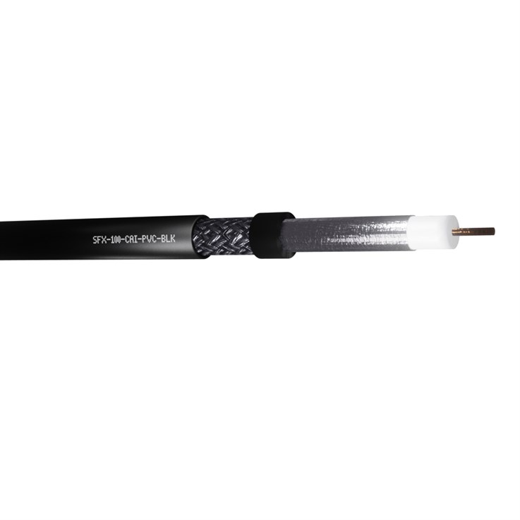 Securi-Flex SFX/100-CAI-PVC-BLK-250 coaxial cable 250 m No Black