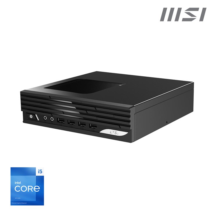 MSI PRO DP21 13M Intel Core i5 13400 Barebone, NUC, SFF, Mini Computer, HTPC, (NO RAM, NO Storage, NO OS), UHD Graphics/Type C/HDMI/DisplayPort/COM Port/TPM 2.0/LAN/WiFi 6E/BT 5.3/VESA