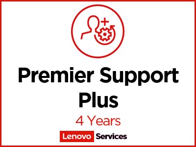 Lenovo Premier Support Plus Upgrade, Extended service agreement, parts and labour (for system with 3 years on-site warranty), 4 years, on-site, for ThinkStation P300; P310; P320; P330; P330 Gen 2; P340; P348; P350; P358; P360; P360 Ultra