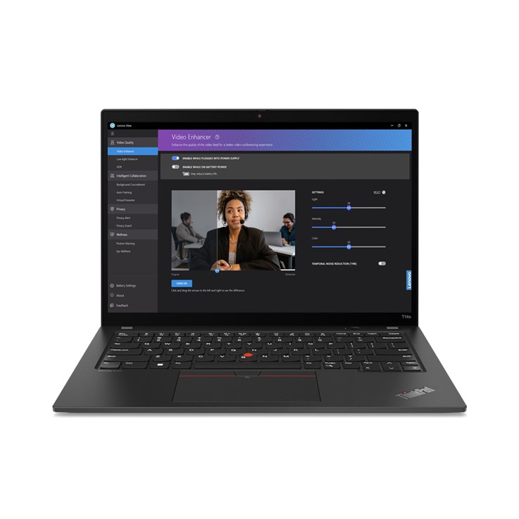 Lenovo ThinkPad T14s Intel® Core™ i5 i5-1335U Laptop 35.6 cm (14") WUXGA 16 GB LPDDR5x-SDRAM 256 GB SSD Wi-Fi 6E (802.11ax) Windows 11 Pro Black