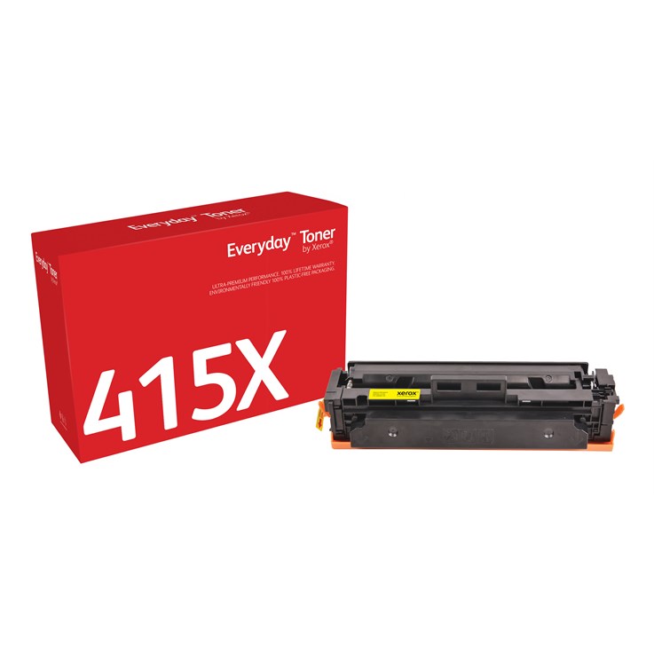 Everyday ™ Yellow Toner by Xerox compatible with HP 415X (W2032X), High capacity