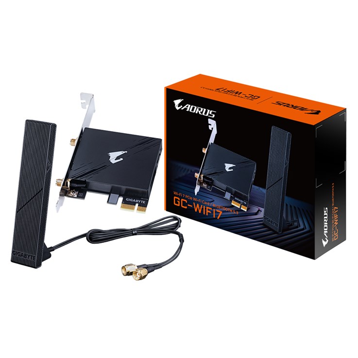 GIGABYTE GC-WIFI7 network card Internal WLAN / Bluetooth 5800 Mbit/s