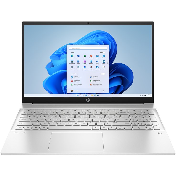 HP Pavilion 15-eh2000na AMD Ryzen™ 5 5625U Laptop 39.6 cm (15.6") Touchscreen Full HD 8 GB DDR4-SDRAM 256 GB SSD Wi-Fi 5 (802.11ac) Windows 11 Home Silver