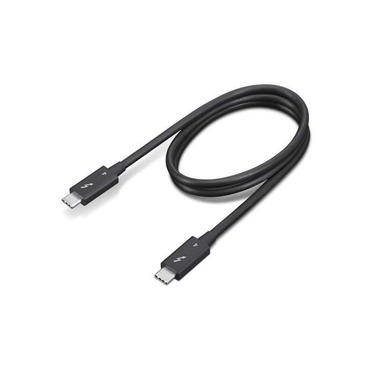 Lenovo 4X91K16968 Thunderbolt cable 0.7 m 40 Gbit/s Black