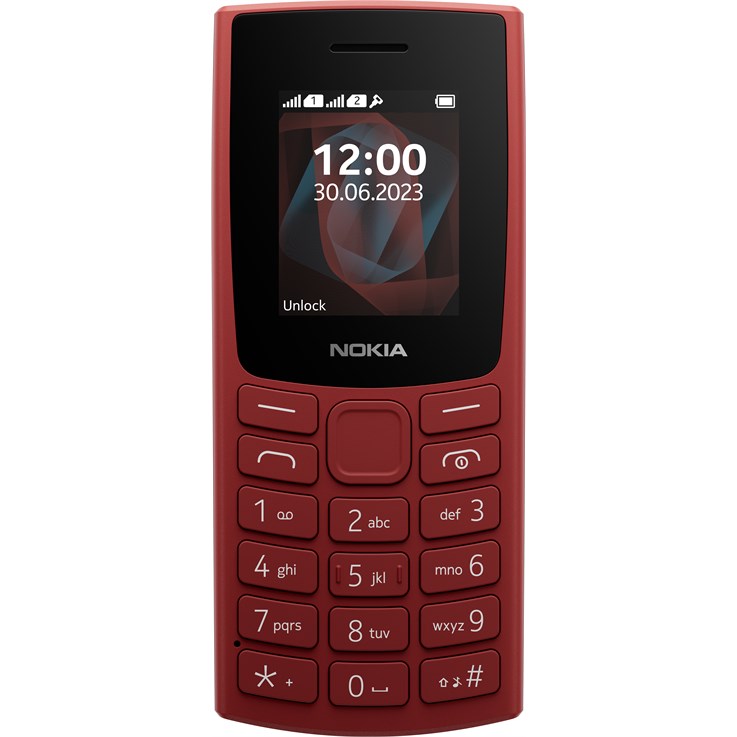 Nokia 105 4.57 cm (1.8") 78.7 g Red Feature phone