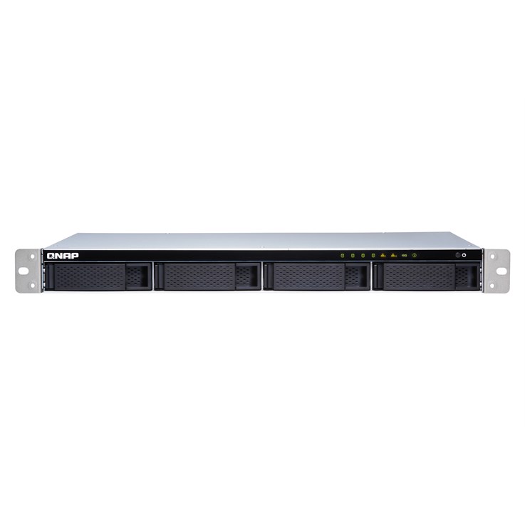 QNAP TS-431XeU NAS Rack (1U) Annapurna Labs Alpine AL-314 2 GB DDR3 QNAP QTS Black, Stainless steel