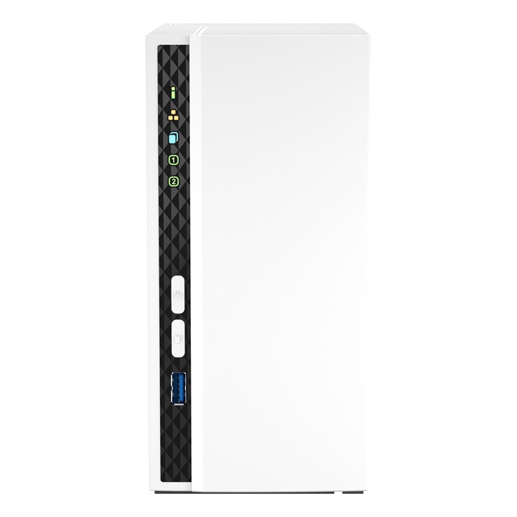 QNAP TS-233 NAS/storage server Mini Tower ARM Cortex-A55 2 GB QNAP QTS White