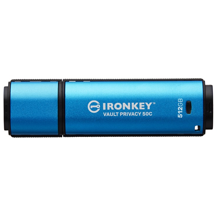 Kingston Technology IronKey 512GB USB-C Vault Privacy 50C AES-256 Encrypted, FIPS 197