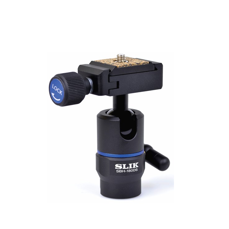 Slik SBH-180DS tripod head Black 1/4" Ball