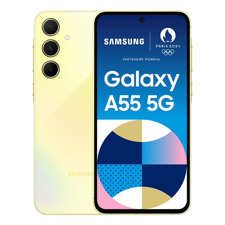 Samsung Galaxy A55 5G 16.8 cm (6.6") Hybrid Dual SIM Android 14 USB Type-C 8 GB 128 GB 5000 mAh Yellow