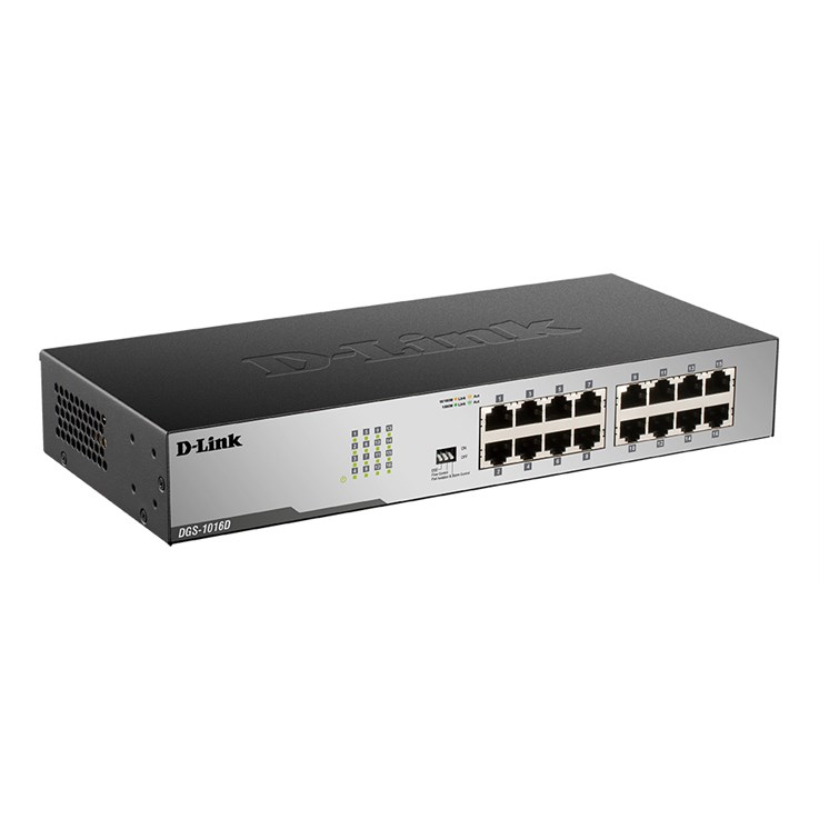 D-Link DGS-1016D 16-Port Gigabit Unmanaged Desktop Switch