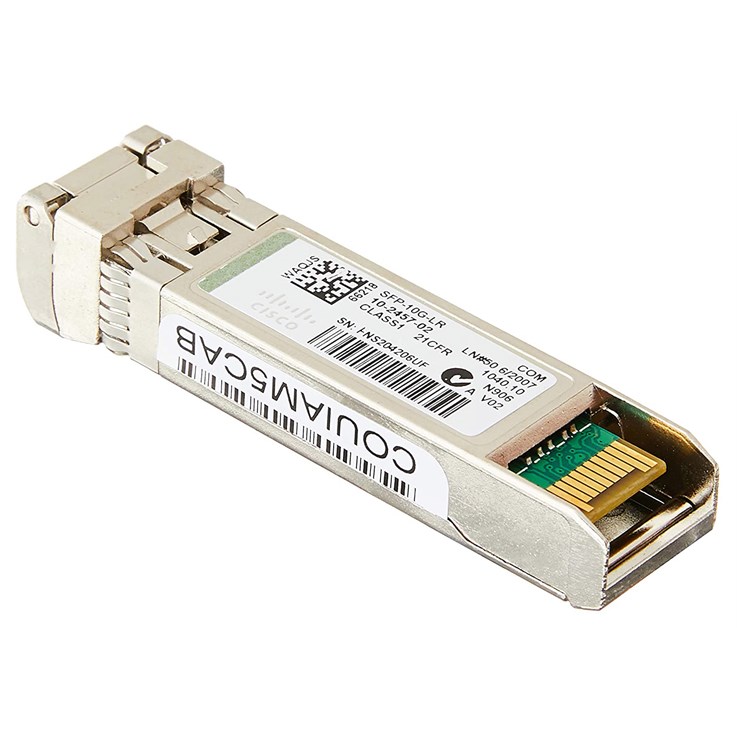 Cisco 10GBASE-LR SFP Module for 10-Gigabit Ethernet Deployments, Hot Swappable, 5-Year Standard Warranty (SFP-10G-LR=)