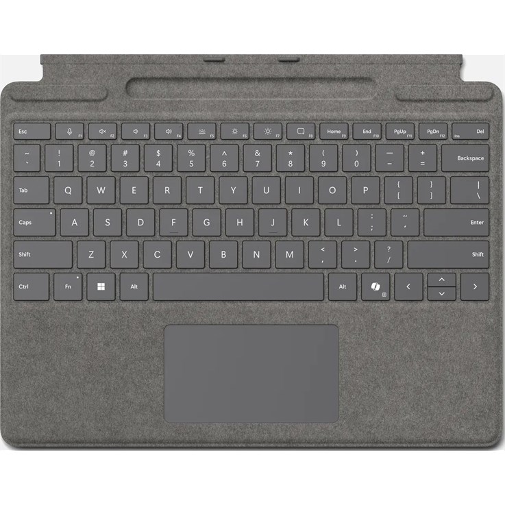 Microsoft Surface Pro Keyboard with pen storage for Business Microsoft Cover port Platinum