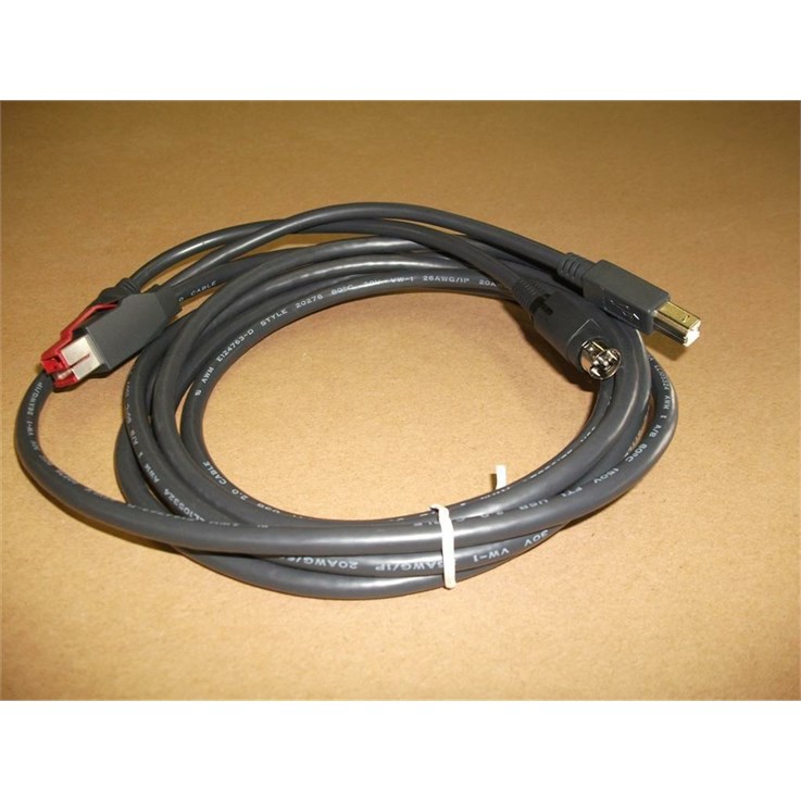 Epson 2218424 power cable Black 3 m PoweredUSB