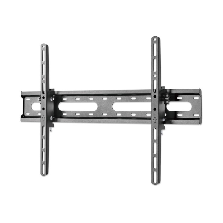 Manhattan TV & Monitor Mount, Wall, Tilt, Screen Sizes: 37-65", Black, VESA 200x200 to 600x400mm, Max 45kg, LFD, Lifetime Warranty