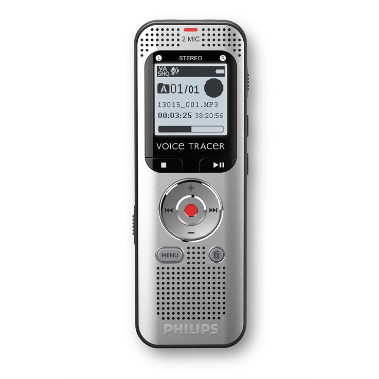 Philips Voice Tracer DVT2015 dictaphone Internal memory & flash card Silver